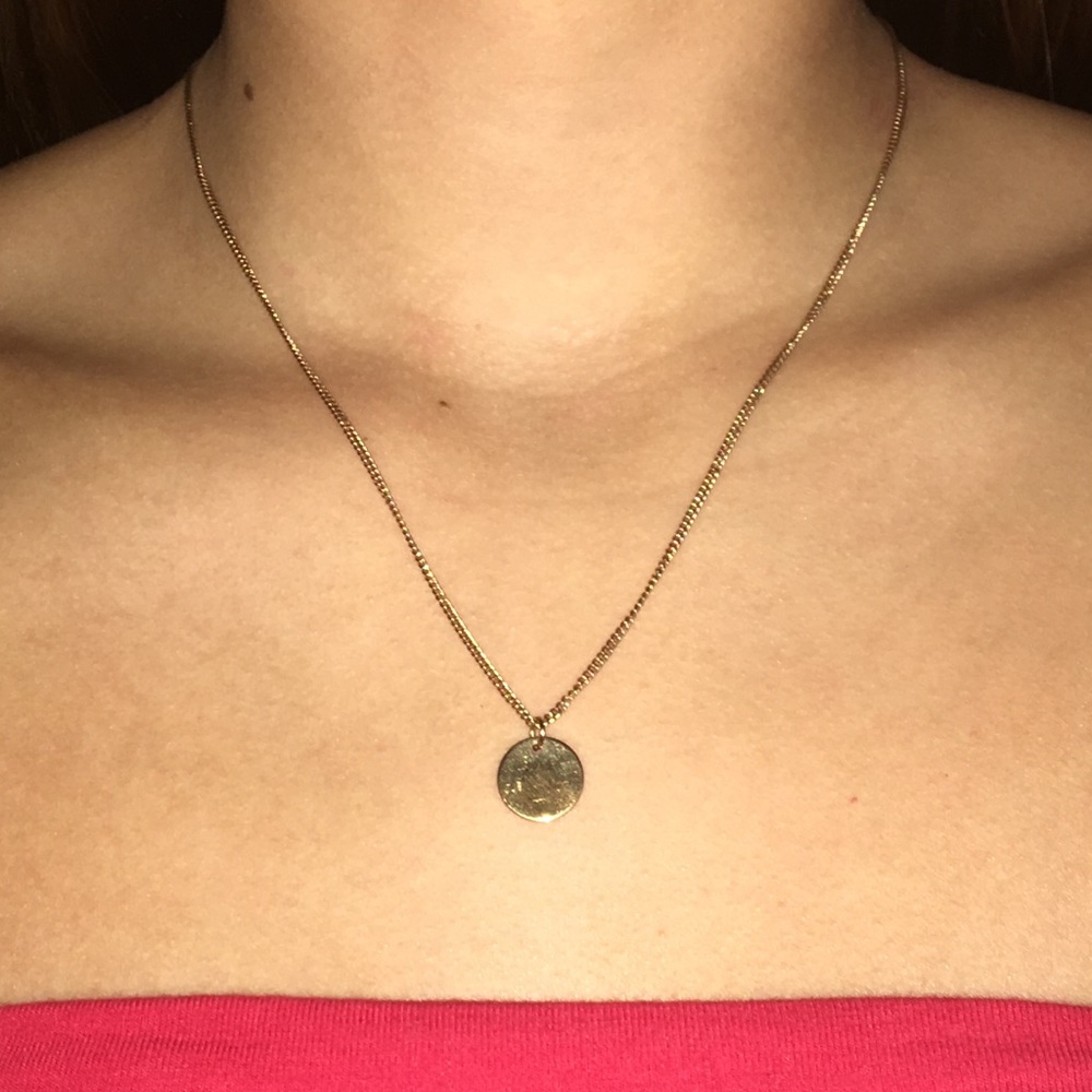 Gold Circle Charmed Necklace